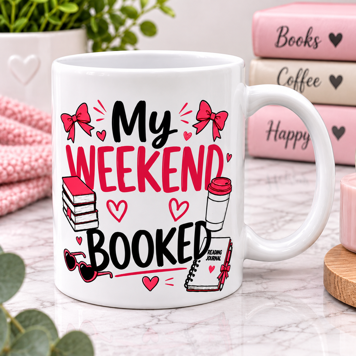 My Weekend Booked Mug