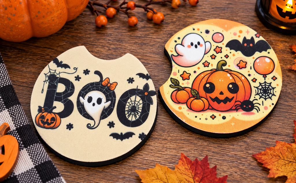 Boo Car Coaster Set