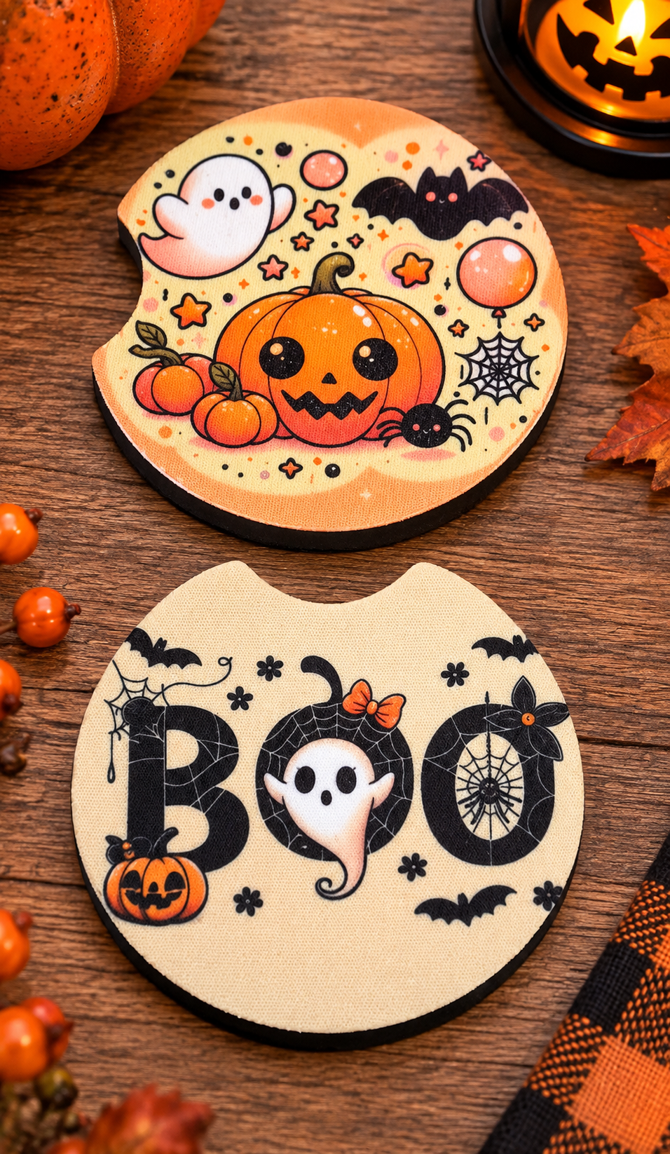 Boo Car Coaster Set